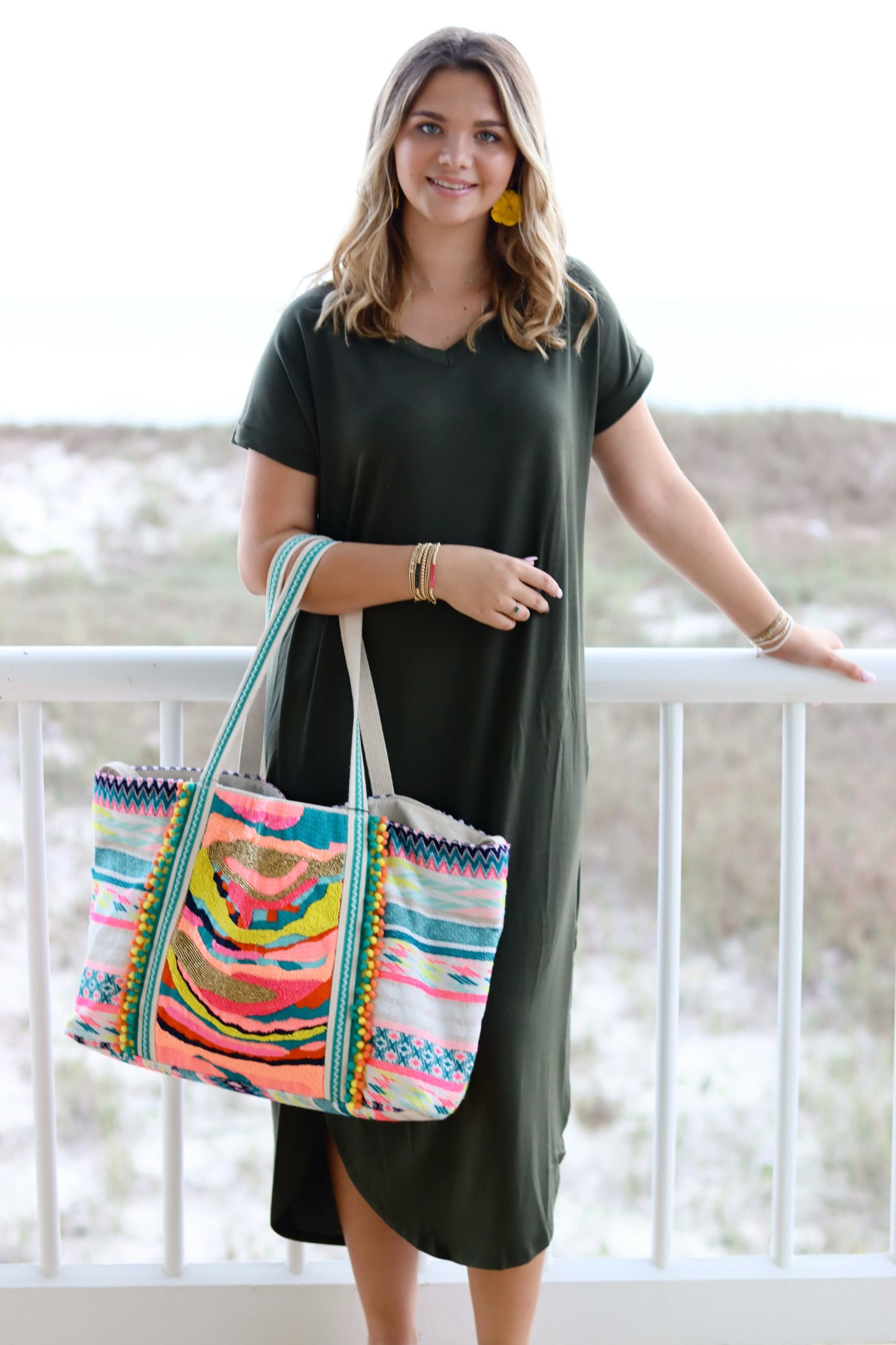 Bright Weekender Color Tote