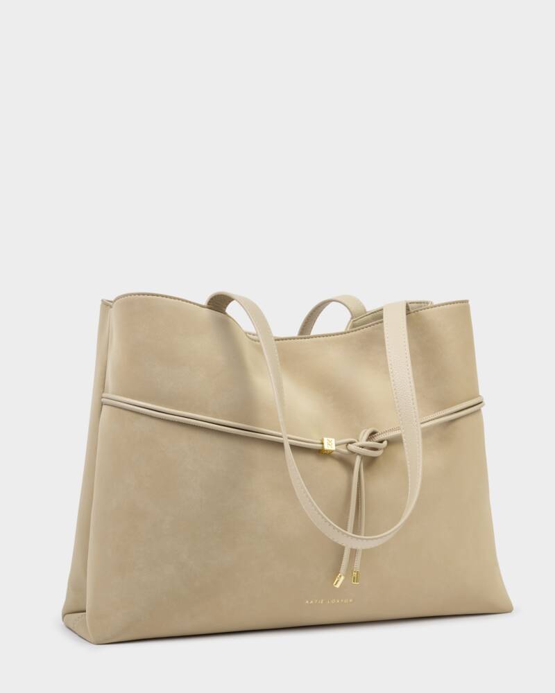 KL Lori Suedette Tote in Desert Sand