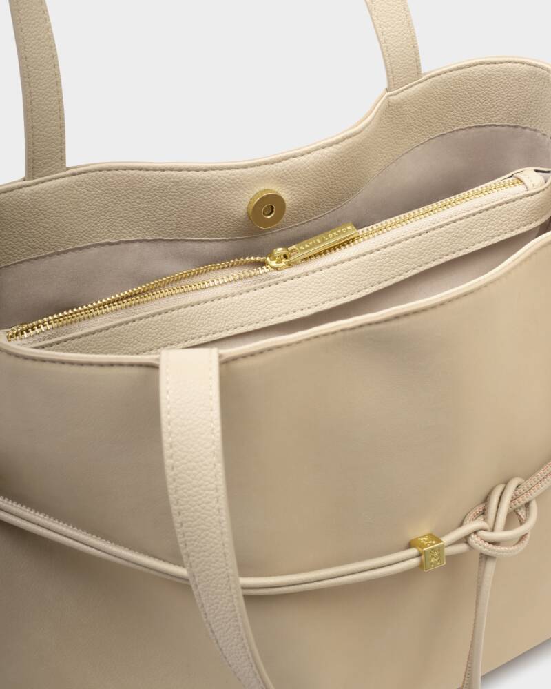 KL Lori Suedette Tote in Desert Sand