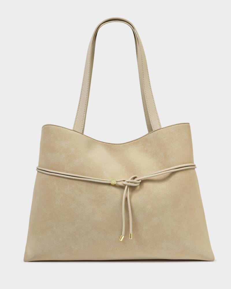 KL Lori Suedette Tote in Desert Sand