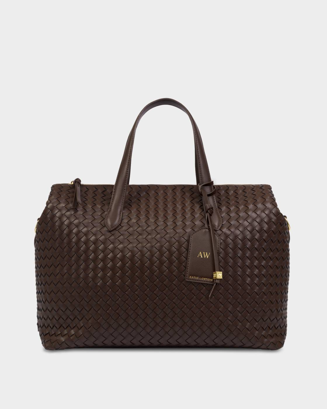 KL: Milan Hand Woven Cabin Bag in Choco