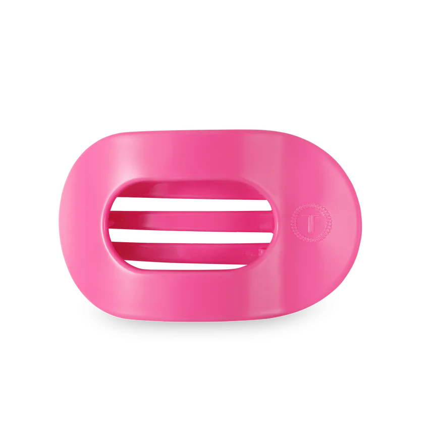 Paradise Pink Teletie Flat Round Clip