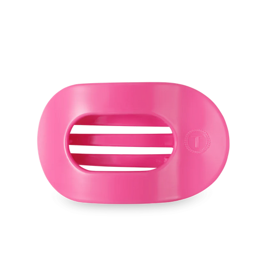 Paradise Pink Teletie Flat Round Clip